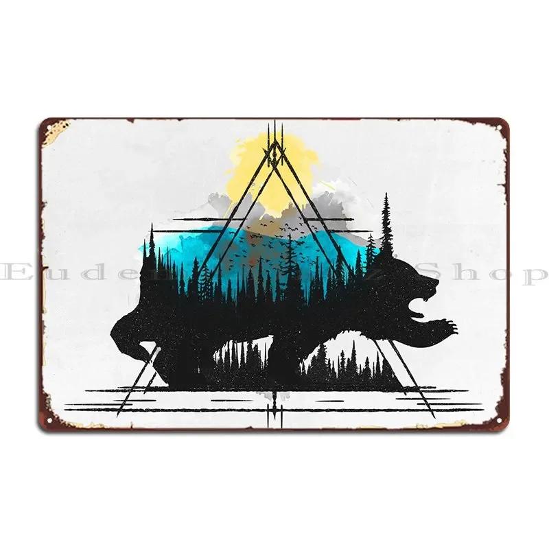 Bear And Bears Metal Signs Design Mural Design Party Design Pub Tin Sign Poster 20x30cm(7.8x11.8inch)