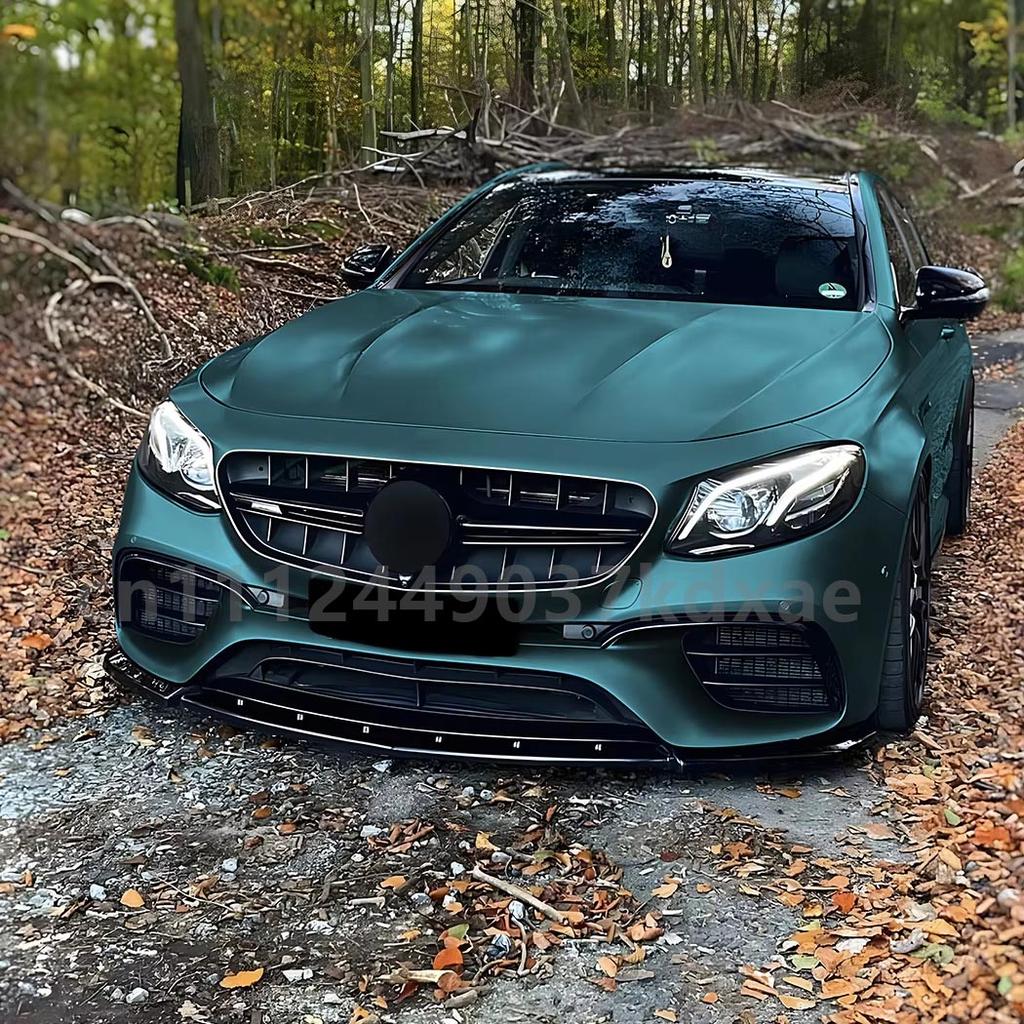 For Mercedes 2016-2020 Benz E-Class W213 E63 AMG Lower Splitter Diffuser Kits Car Front Bumper Chin Lip Spoiler Trim