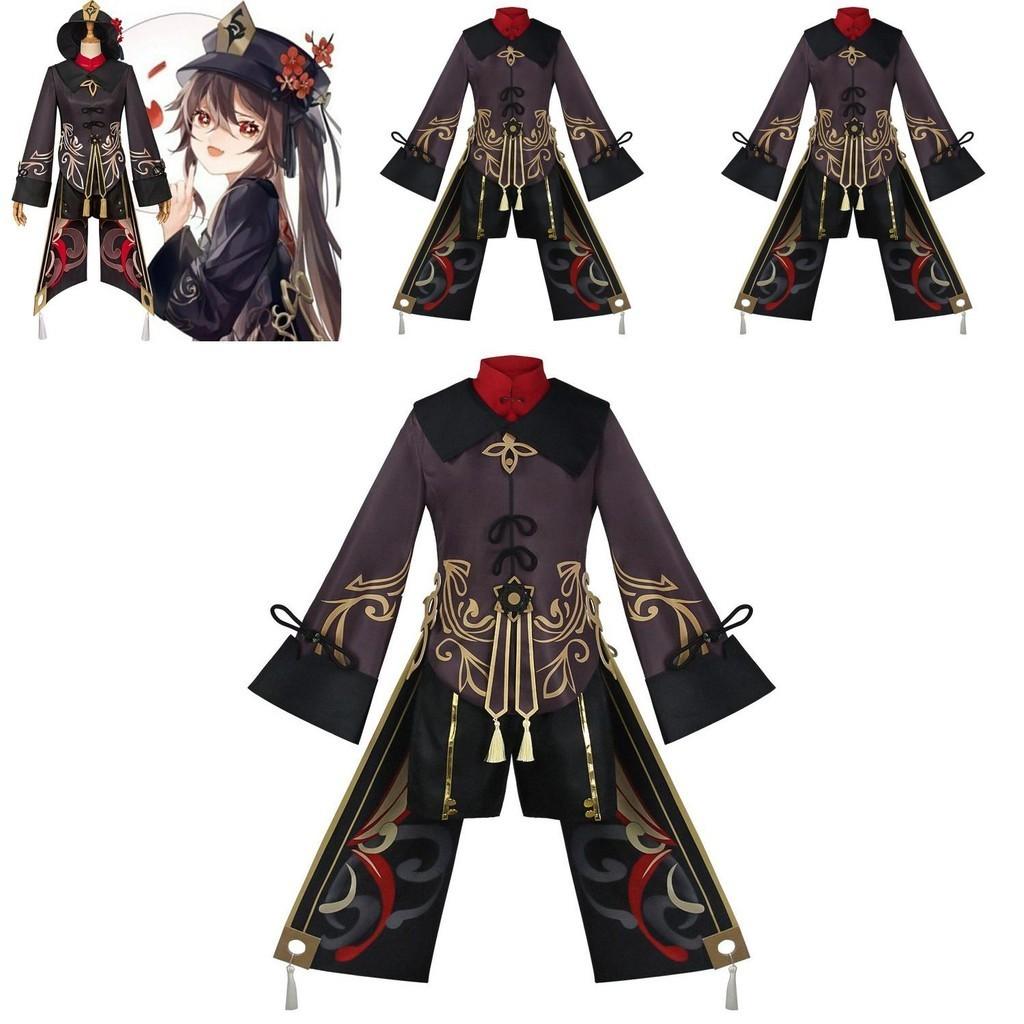 Stylish Genshin Impact Hutao Cosplay Costume Uniform Chinese Style Cutecostume For Halloween Party