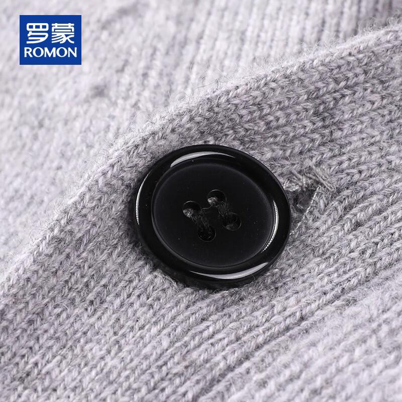 ROMON Men's 100% Pure Cashmere V-Neck Cardigan Sweater