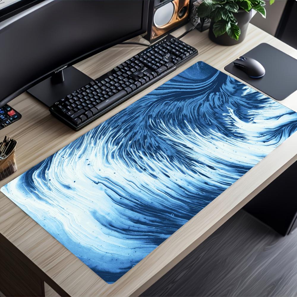 Fluid Painting Abstract Mousepad Speed Office Desk Accessories Gaming Mats Carpet Mouse Mat Desk Pad Computer Desk Decorating