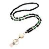 Fashion Crystal Beads Lanyard for ID Badges Creative Badge Card Holder Key Lanyard  School Supplies