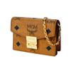 MCM Tracy Removable Chain Shoulder Strap Printed Coated Canvas Mini Crossbody Wallet Women crossbody bag Cognac MYADAXT01CO001