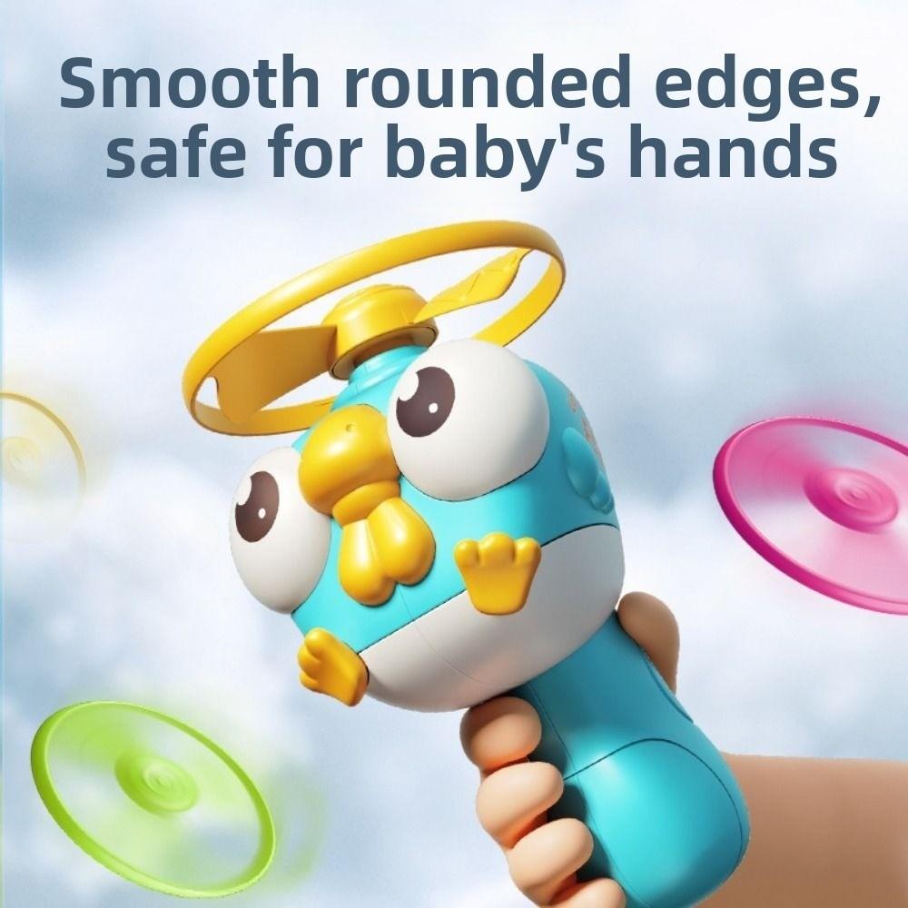 With Spinners Bird Launcher Toy Soft Material Flying Saucer  Parent-Child Interaction