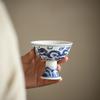 Blue and White Dragon Pattern Master Cup Ceramic High Foot Cup Tea Cup High-end Personal Use Single Kung Fu Tea Set Tea Bowl