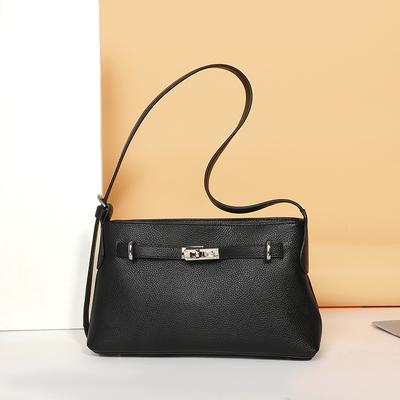 Borsa a Spalla Singola da Pendolare da Donna, Grande Capacità, da Portare Sottobraccio, in Pelle, Borsa da Donna alla Moda
