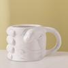 Coffee Cup 330ml Creative Fist-shaped Cup Fun Water Cup for Coffee Hot Drinks Modern Ceramic Drinkware Gift for Friends