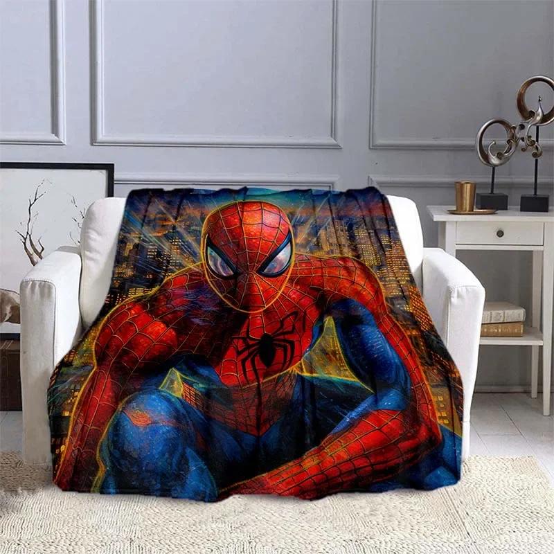 Marvel SpiderMan Printed Throw Blanket Soft Warm Bedding in Sizes for Kids Adults Ideal for Bed Sofa Outdoor Travel