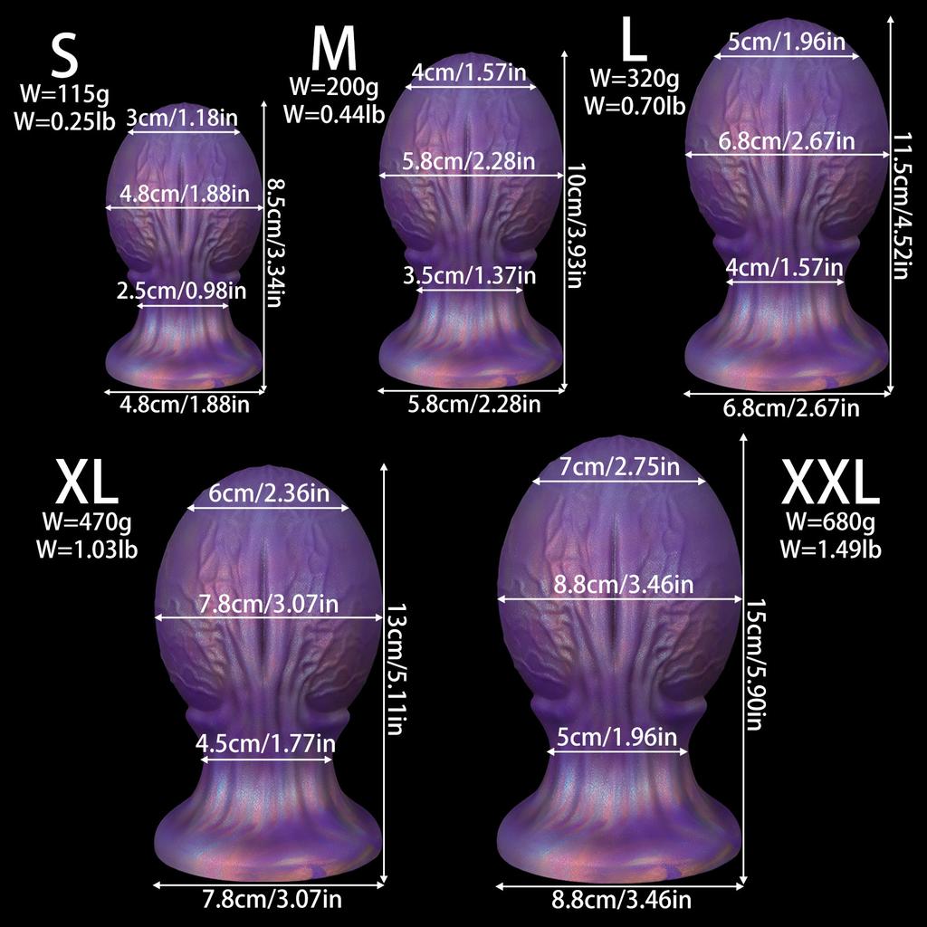 Silicone Dragon Egg Anal Stopper Outdoor Gay Large Anal Stopper Backyard Toy SM Supplies Female Masturbator Adult Supplies