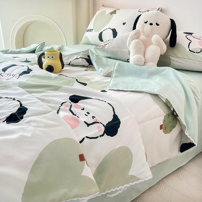 Aosmeng Fresh Style Washed Cotton Kids Summer Quilt