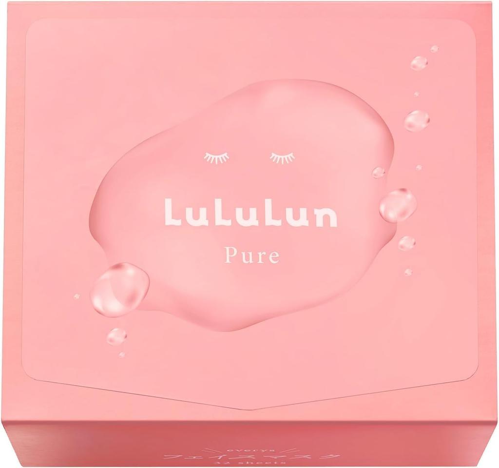 LuLuLun Pure Every Face Sheet Large Daily Skincare 32-Pack Mask, Mask, Capacity,