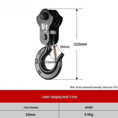 Manual Hoist Crane Lower Hook