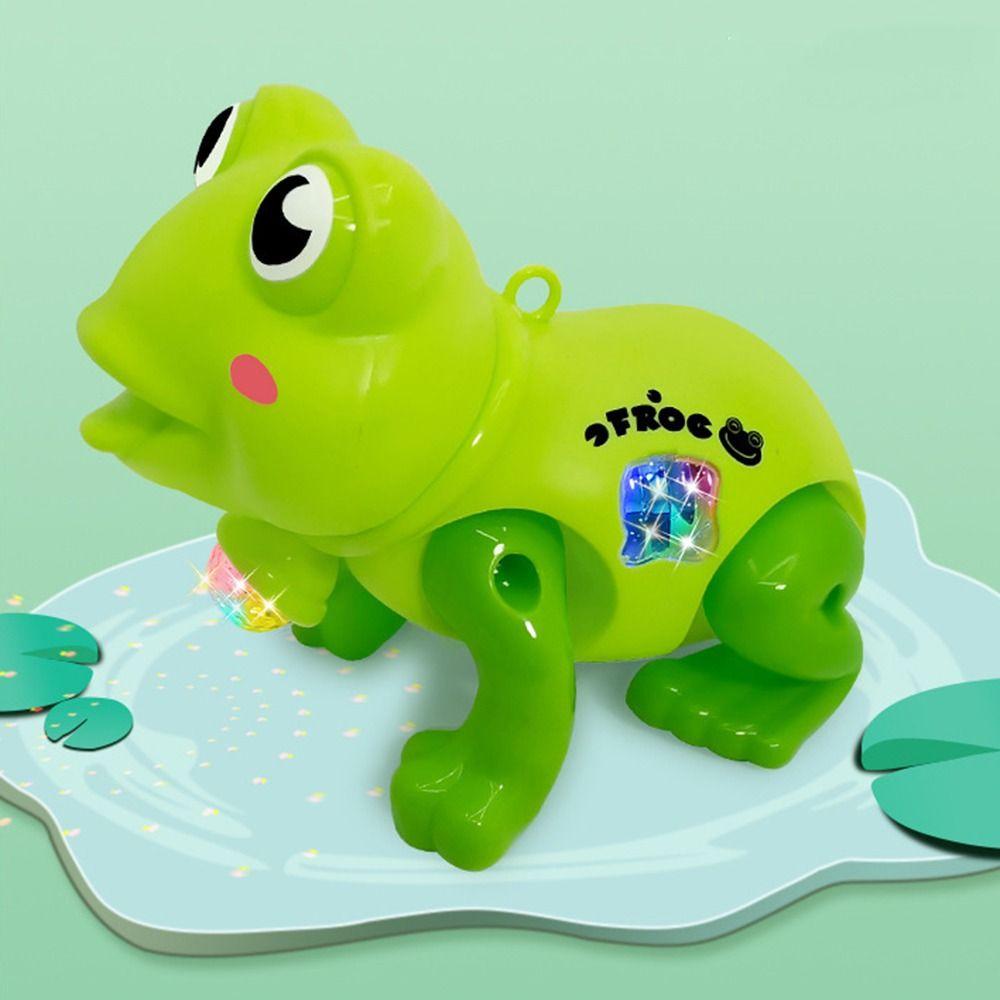 With Music Projection Electric Frog Electric Electric Pull Rope Frog Toys  Baby Gift