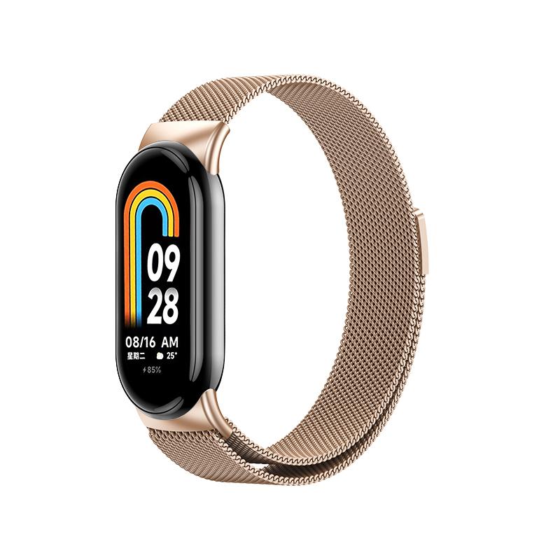 Pasek Mediolski do Xiaomi Mi Band 10 9 8 NFC Magnetyczna Bransoleta Correa dla Xiaomi Band 10 Ceramiczny Metalowy Wymienne Akcesoria
