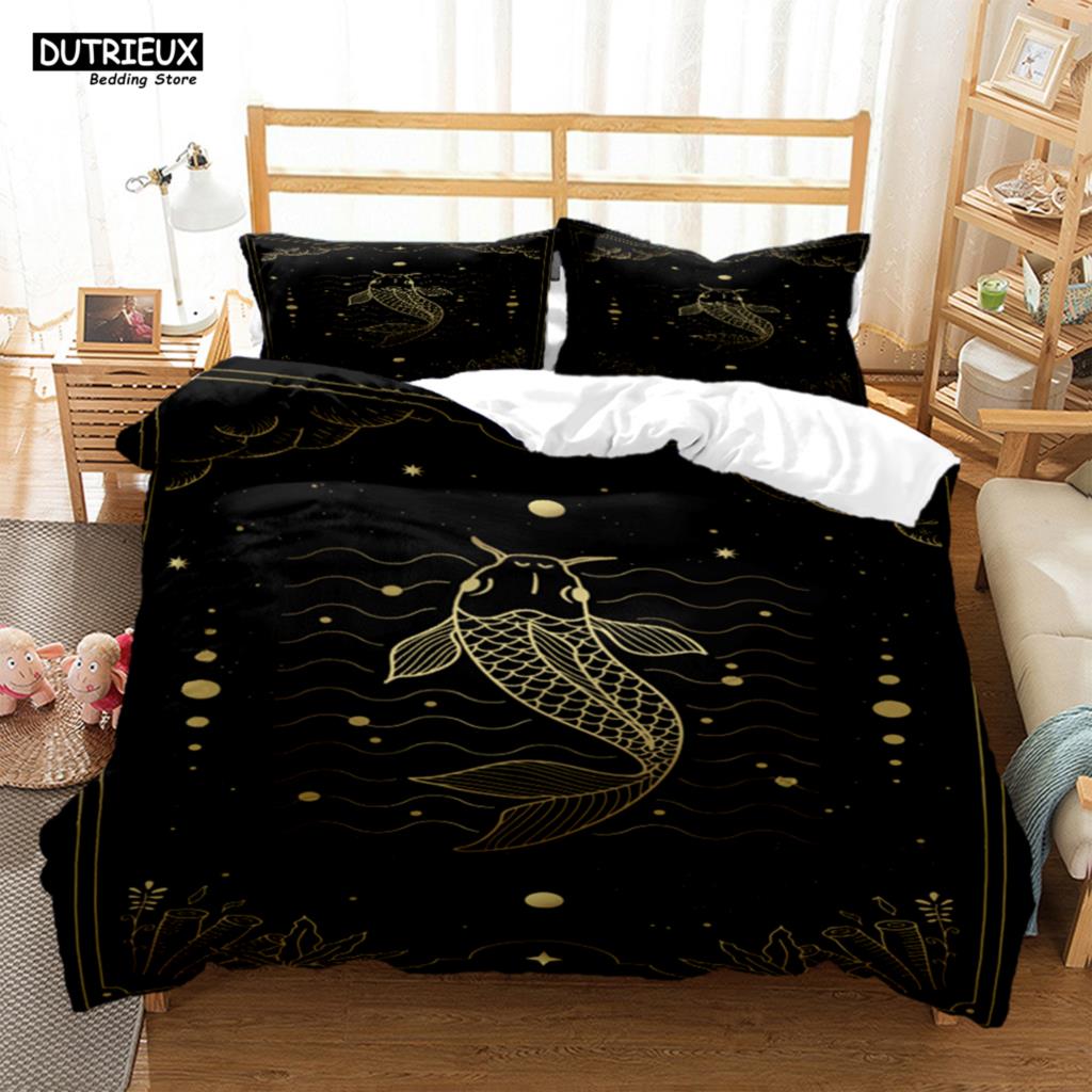 Mysterious Pattern Digital Print Polyester Bedding Sets Child Kids Covers Boys Duvet Cover Set For Teens Comforter Bedding Sets