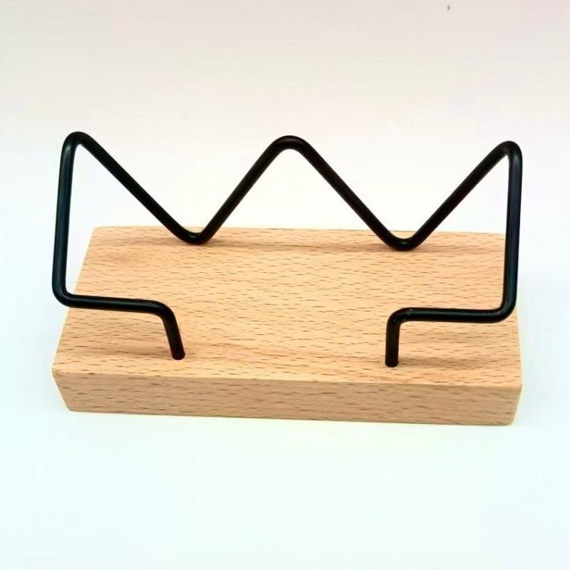1Pc Wood Business Card Holder For Desk Wooden Business Card Display Stand Postcard Holder For Office Home Desktop B 769₽
