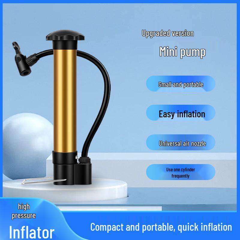 Portable High-Pressure Air Pump for Bicycles and Balls