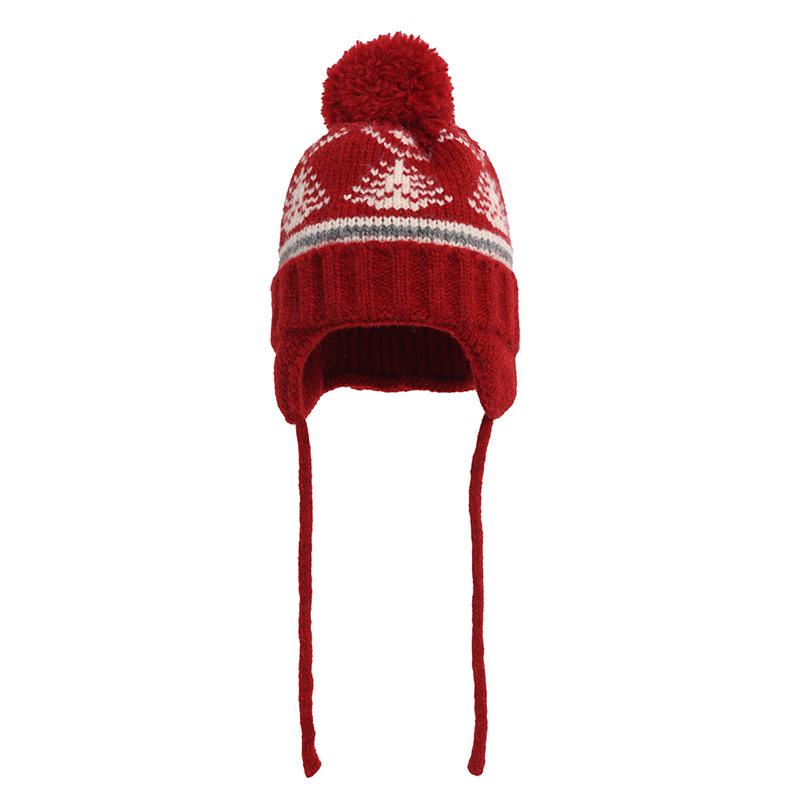 2025 Women's Cute Japanese Wool Christmas Hat - Thick, Warm, Knitted with Ear Protection for Winter