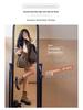 Women's High Waist Dark Gray Wool Plaid Pleated Skirt - Slimming Spring/Autumn 2026 Collection, JK Short Skirt