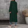 Women's Casual Fashion Solid Color Long Cardigan Jacket
