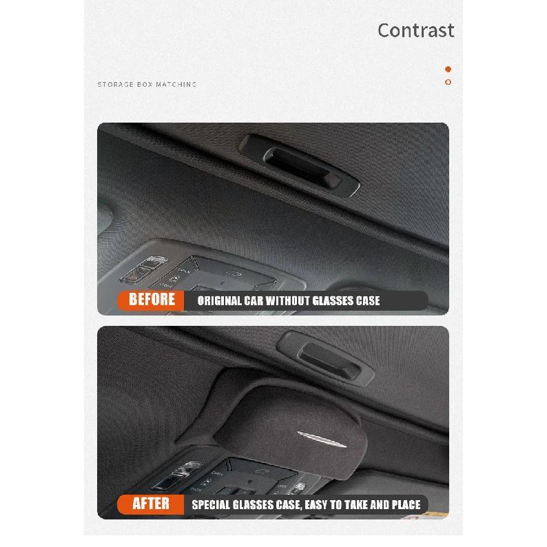 New Car Glasses Holder Case Sunglasses Glasses Storage Box for Toyota Sienna 2021-2024 Auto Interior Accessories