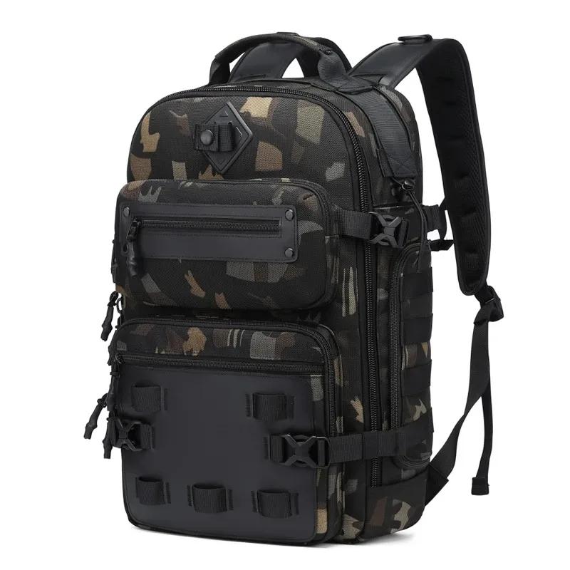 

Мужской дорожный рюкзак, качественный, большой емкости, водонепроницаемый, для ноутбука, альпинистский, тактический, многофункциональный 50X28X18CM