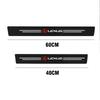 4Pcs Car Logo Threshold strip Auto Door Sill Pedal Sticker Interior Accessories For Lexus LS LC IS350 ES300h ES300 IS250 IS220d