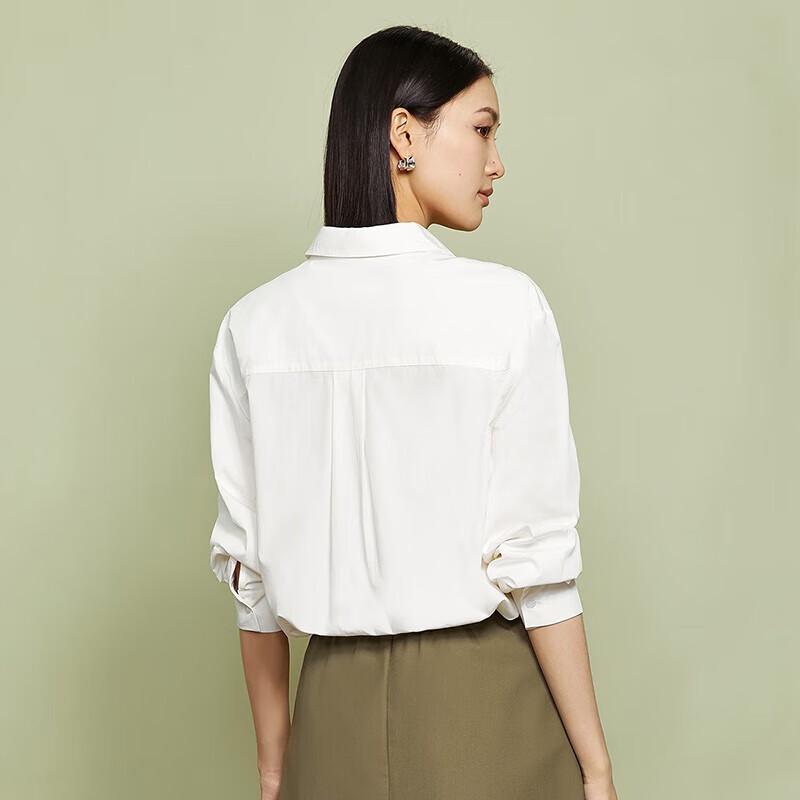 Chemise à manches longues style coréen pour femme, style commuting