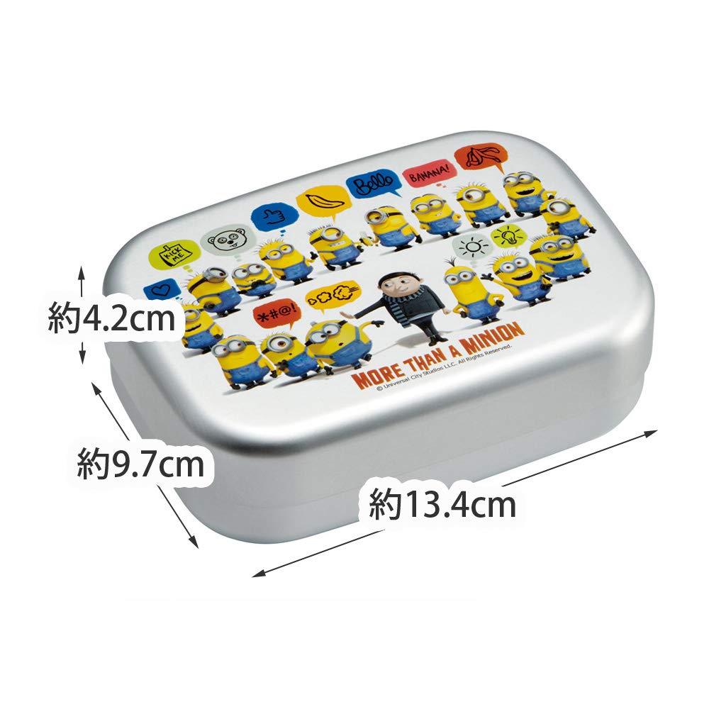 Skater Aluminum Lunch Minions Made In Children's Box, 370ml, Fever, Japan, ALB5NV-A