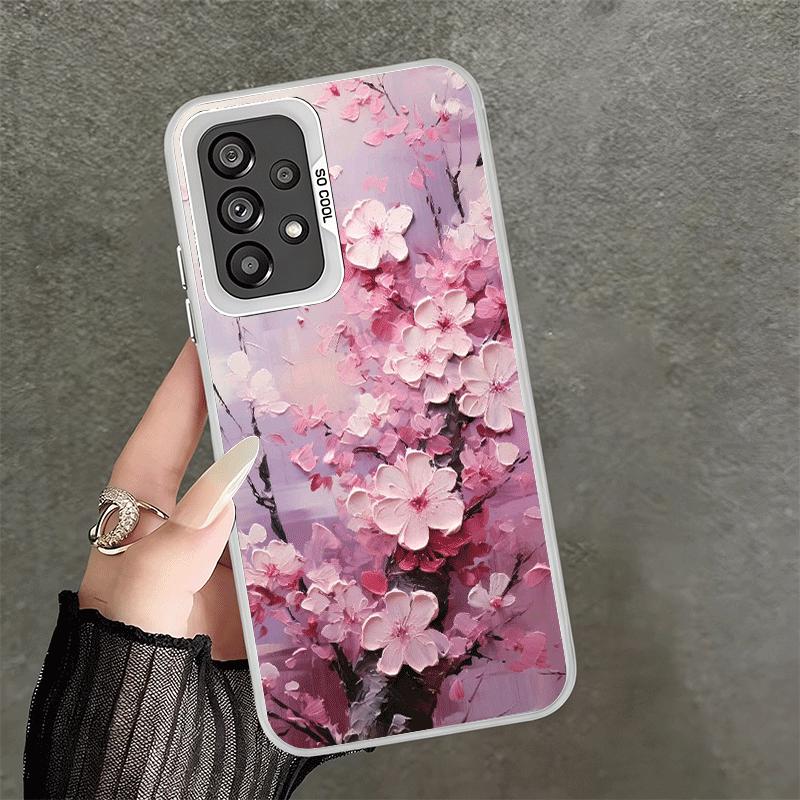 Cherry Blossom Sakura Fashion Shockproof Phone Case for Samsung A17 A16 A15 A14 A37 A57 A36 A56 A26 A35 A55 A25 A34 A54 A24 A13