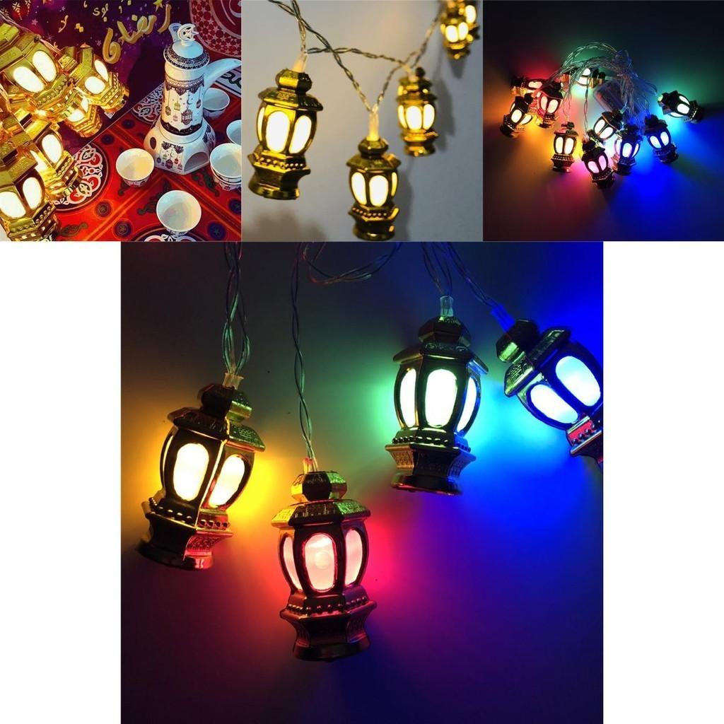 Stunning Eid Mubarak Lantern Led Fairy String Light Hanging Decor For Ramadan