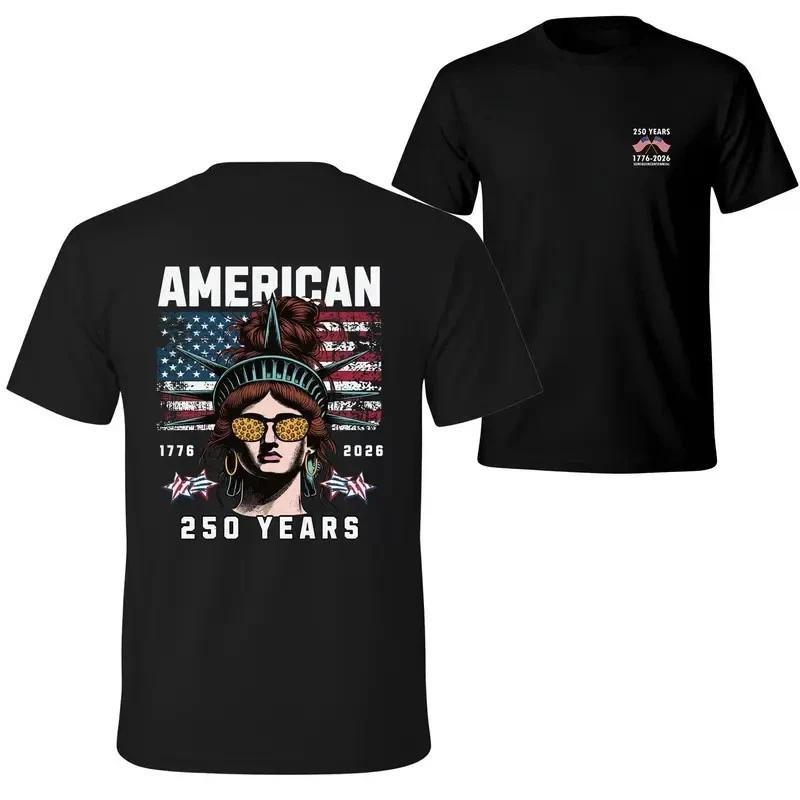 USA 250 Years Shirt – 1776–2026 Statue of Liberty Patriotic Vintage Tee 4XL