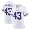 Pánský fotbalový dres Vikings 43 Andrew Van Ginkel Retro Fialová Sportovní košile