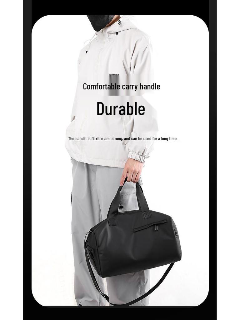 Men's Casual Crossbody Gym Bag: Large Capacity with Dry/Wet Separation for Travel