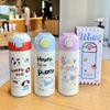 Cartoon Dog Kids Reusable Insulated Water Bottle With Handle For School And Travel