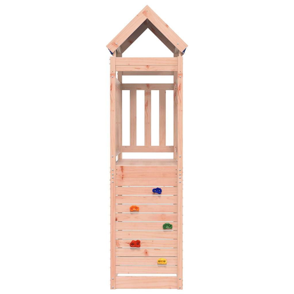 Play Tower in Brown 110.5 x 52.5 x 215 cm Solid Douglas Fir Wood