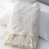 Nordic Knitted Bed Runner & Throw Blanket - Soft Fabric, Decorative Scarf for Bed or Sofa