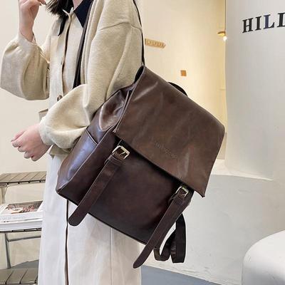 Mode Klappe Rucksack für kleine Schultasche für Teen Mädchen Vintage Rucksack Freizeit Schultertasche Reise