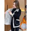 Short Coat Women's New Winter Plus Velvet Thickened Slim Joker Top