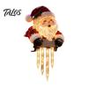 Christmas Porch Railing Display Winter Glow Snowman Icicle Light Decor, Outdoor Decorations, Hanging Lights LED Holiday for Porch, Yard, Entryway and