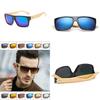 Vintage Mens New Retro Sunglasses Bamboo Wooden Wood Frame Shades Glasses Uv400