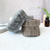 25 Early Autumn New Literary Plaid Cap Children British Retro Painter Hat Flat Top Hat Tide