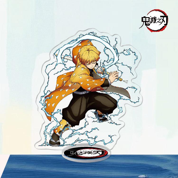 Game Anime Demon Slayer Blade Tanjiro Acrylic Cosplay Character Stand Acrylic Figure Stand Painted Desk Decor Ornament Gift