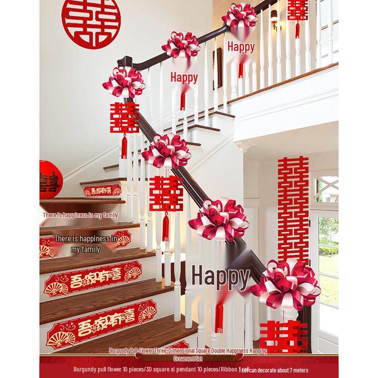 Wedding Handrail Decor: Stair & Balcony Floral Accents for Venue Styling