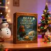 Bear Advent Calendar 2025 24 Acrylic Bear Ornaments Set 24 Days Countdown To Christmas Hanging Decoration Collectible Holiday Gift for Kids Adults
