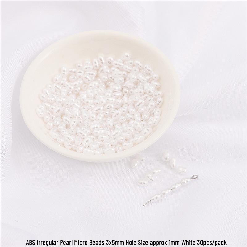 High-Gloss Irregular Imitation Pearl DIY Jewelry Kit - Bracelet, Pendant, Headdress Charms
