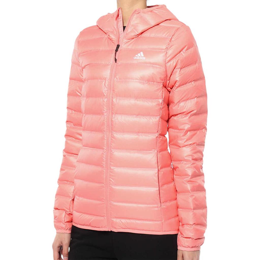 Adidas Down Jackets Women's Red Hooded Moderate Down Jacket BQ1973