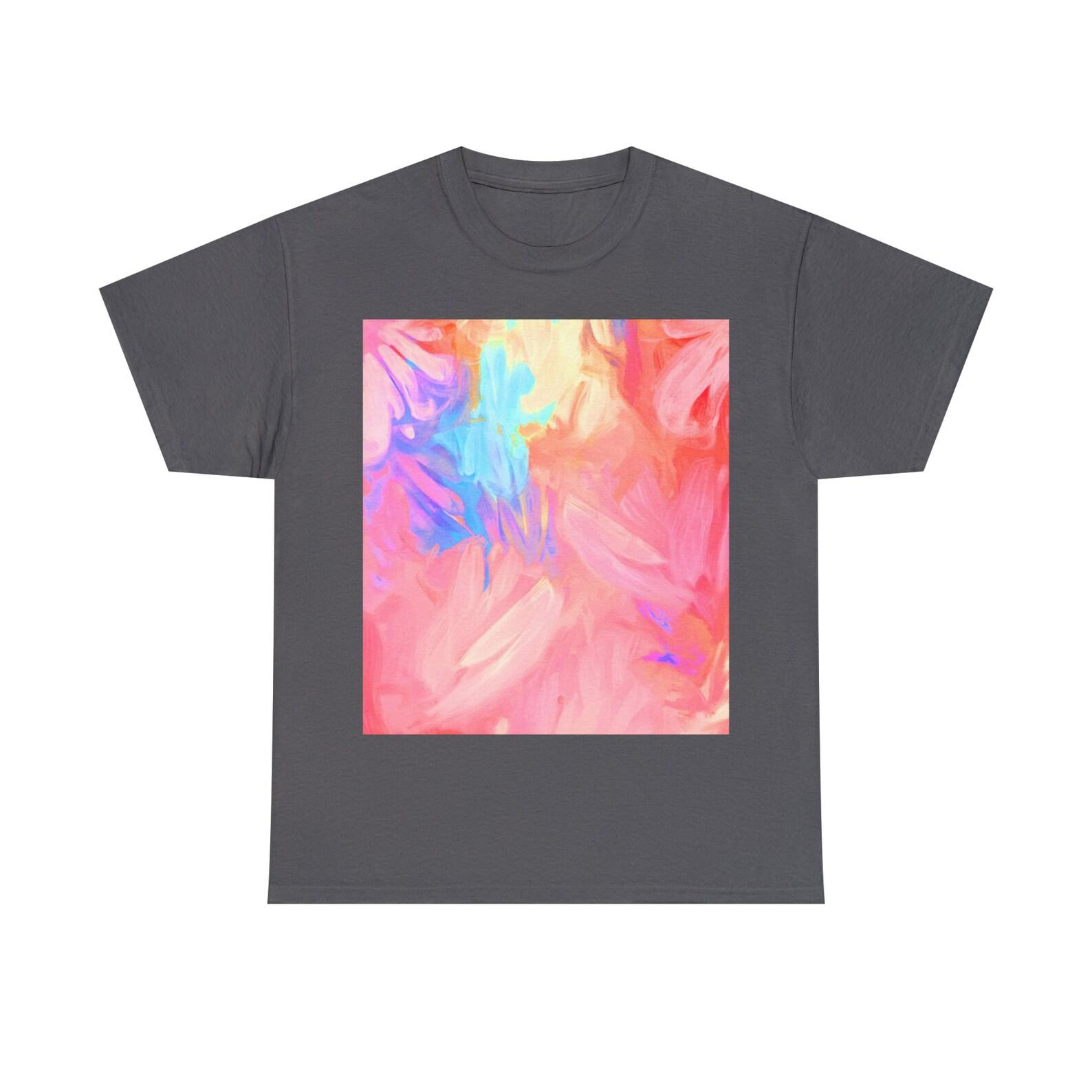 Unisex Pastel Painterly Cotton Tee 130