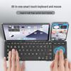 BOW Hangshi HD088F Dual-Mode Wireless Bluetooth Foldable Keyboard with Stand for Tablets & Phones