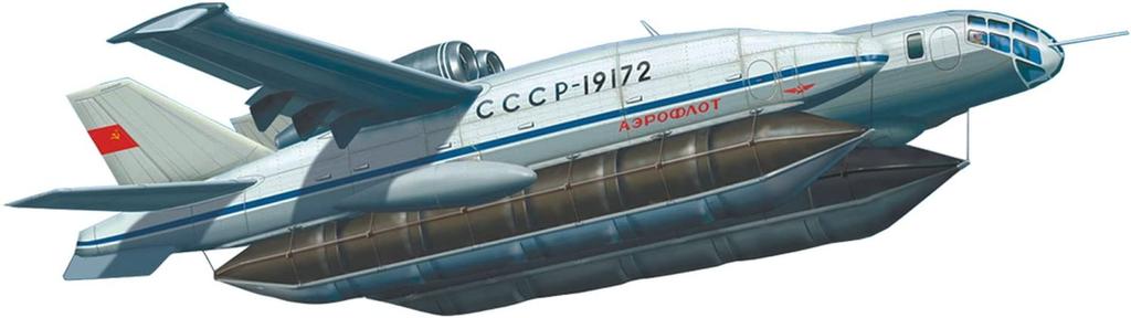 Models Bit Soviet Beriev Experimental Machine Float Deployment Plastic Model MVT72041 Molding Color 1/72 VVA-14